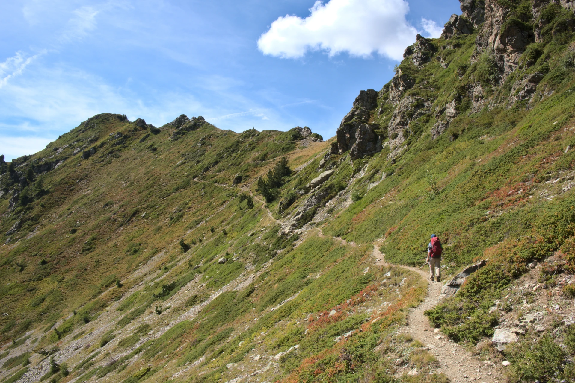 Le col de Vaurze, l'une des portes du tour des Écrins